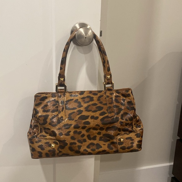 Stuart Weitzman cheetah print - great bag, one small flaw. Great gold details. - Picture 3 of 7